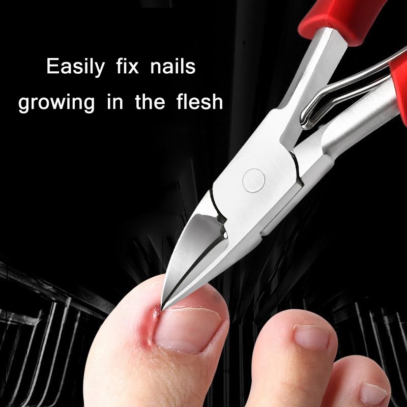 Precision Stainless Steel Ingrown Toenail Clippers Set For Thick Nails Cuticle Care 4