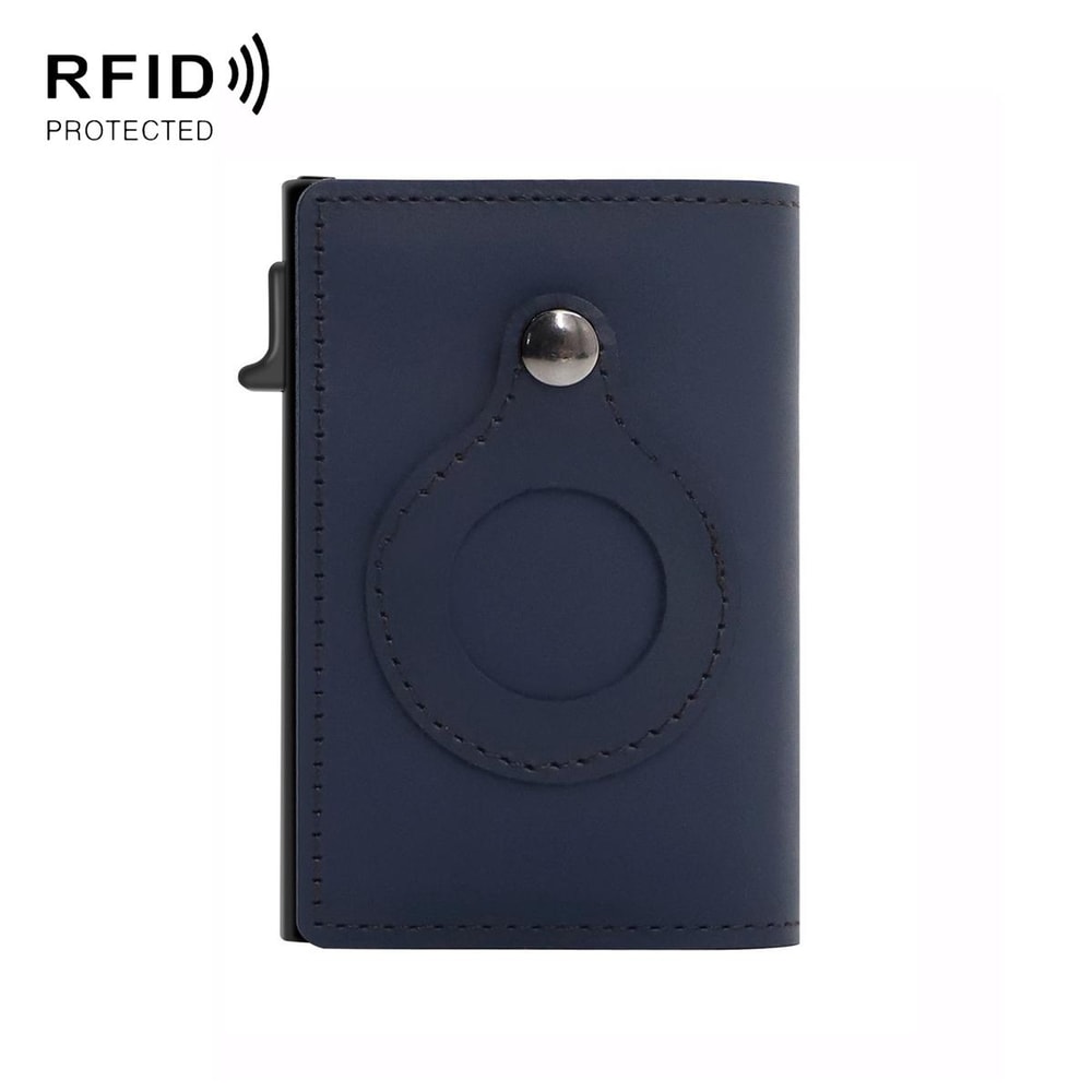 Anti Theft AirTag Wallet Slim RFID Card Holder Leather Magnetic Wallet For Men 0