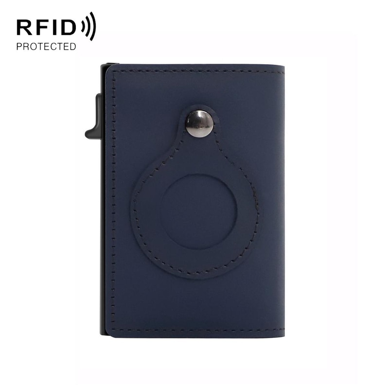 Anti Theft AirTag Wallet Slim RFID Card Holder Leather Magnetic Wallet For Men 0