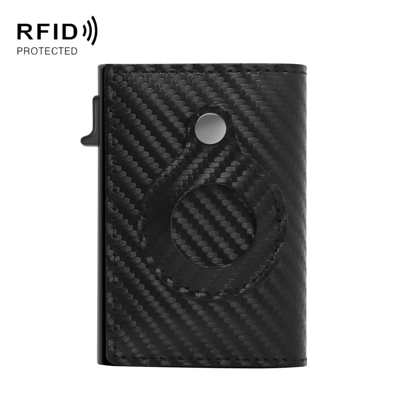 Anti Theft AirTag Wallet Slim RFID Card Holder Leather Magnetic Wallet For Men 10