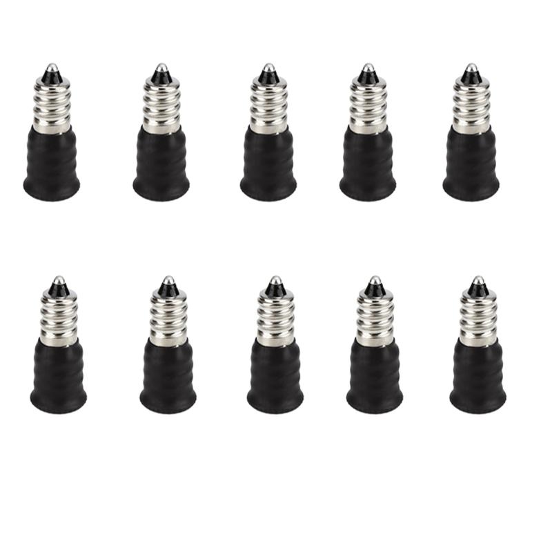 10pcs E12 To E14 Adapter Socket Converter For LED Bulbs Heat Resistant Lamp Socket Adapter 1