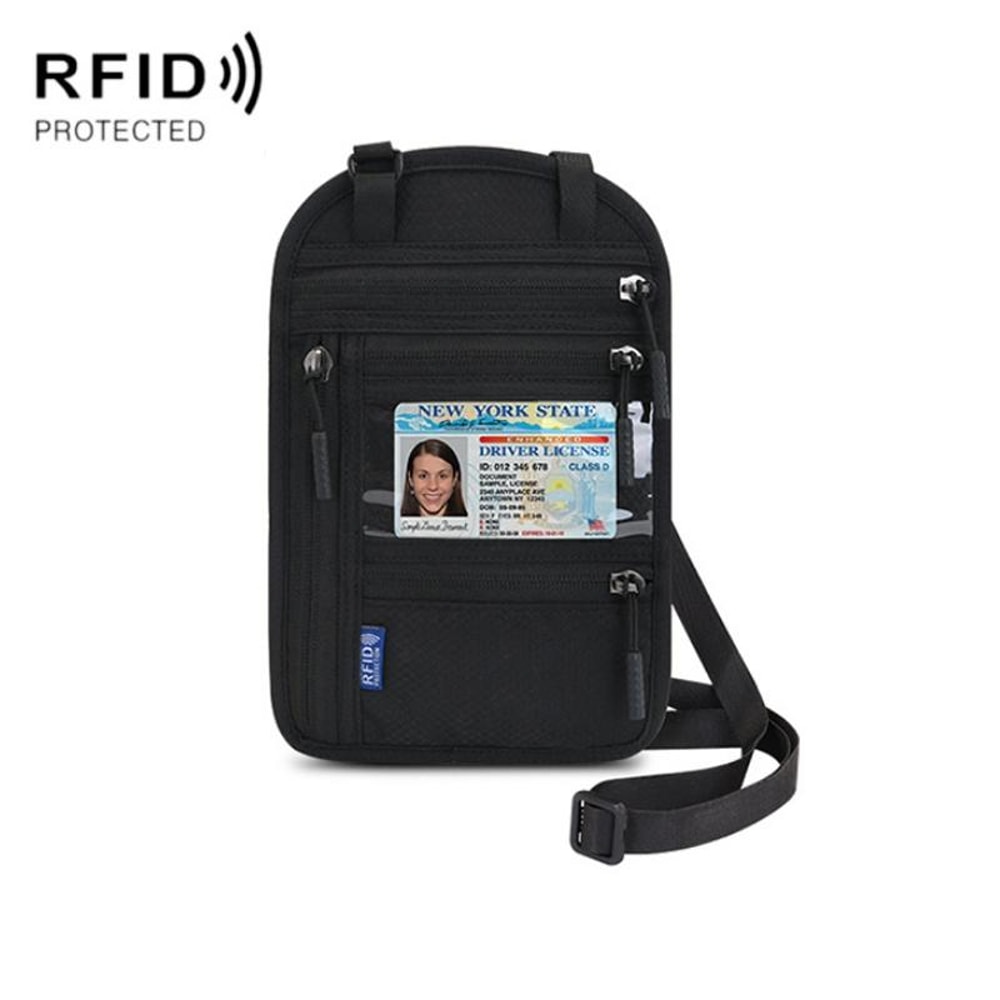 RFID Blocking Travel Passport Bag Waterproof Organizer Crossbody Wallet For Documents 7