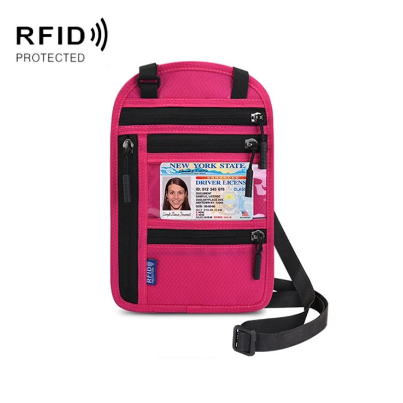 RFID Blocking Travel Passport Bag Waterproof Organizer Crossbody Wallet For Documents 4