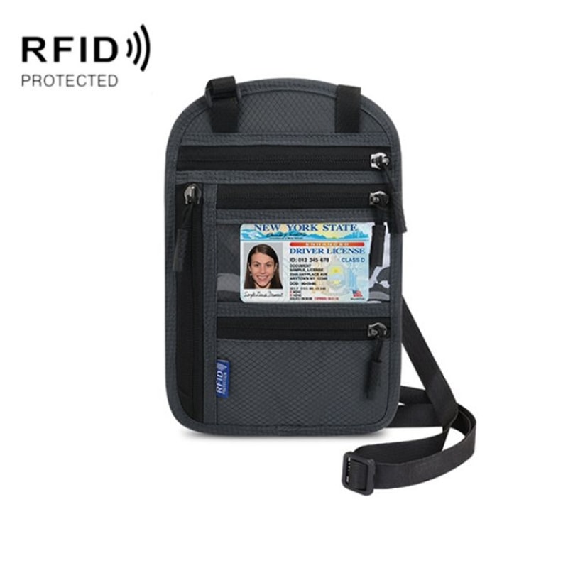 RFID Blocking Travel Passport Bag Waterproof Organizer Crossbody Wallet For Documents 8