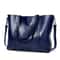 Vintage Oil Wax Leather Tote Handbag For Women Large Capacity Shoulder Bag 11