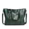 Vintage Oil Wax Leather Tote Handbag For Women Large Capacity Shoulder Bag 10