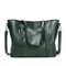 Vintage Oil Wax Leather Tote Handbag For Women Large Capacity Shoulder Bag 10