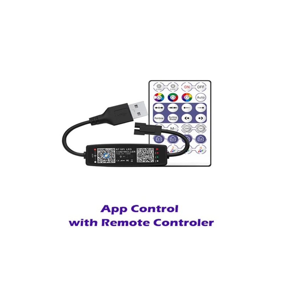 Bluetooth LED Strip Controller USB 5V APP Remote Music Sync for WS2812B SK6812 Lights