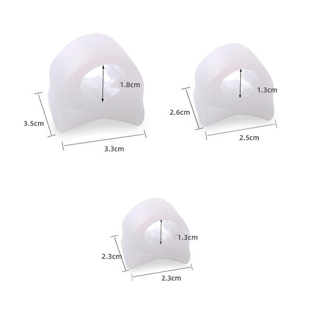 10 Pairs Soft Gel Toe Separators For Bunion Relief Toe Straightener Orthosis Cushion Set 1