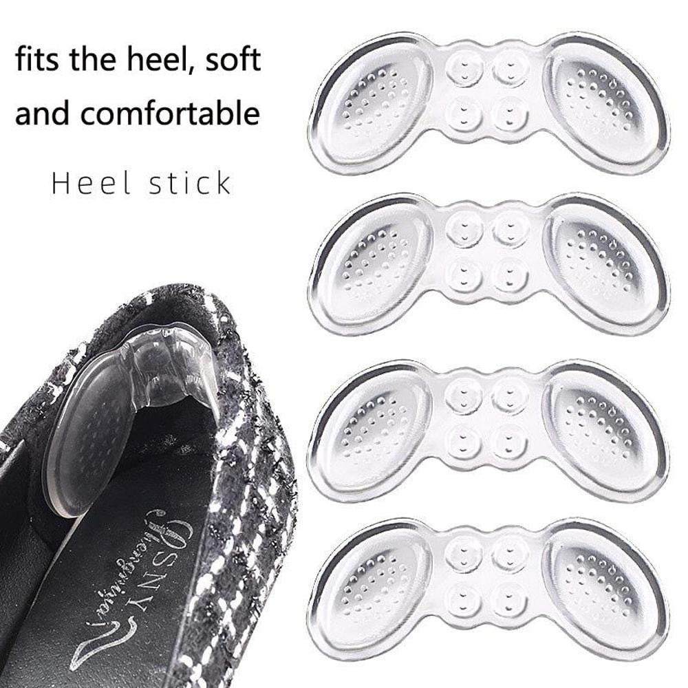 Invisible Gel Heel Grips Anti Slip Pads for Shoes 5 Pair