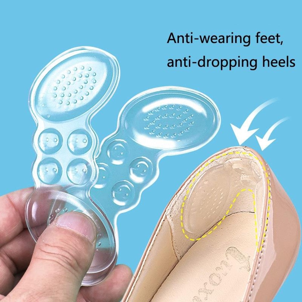 Invisible Gel Heel Grips Anti Slip Pads for Shoes 5 Pair