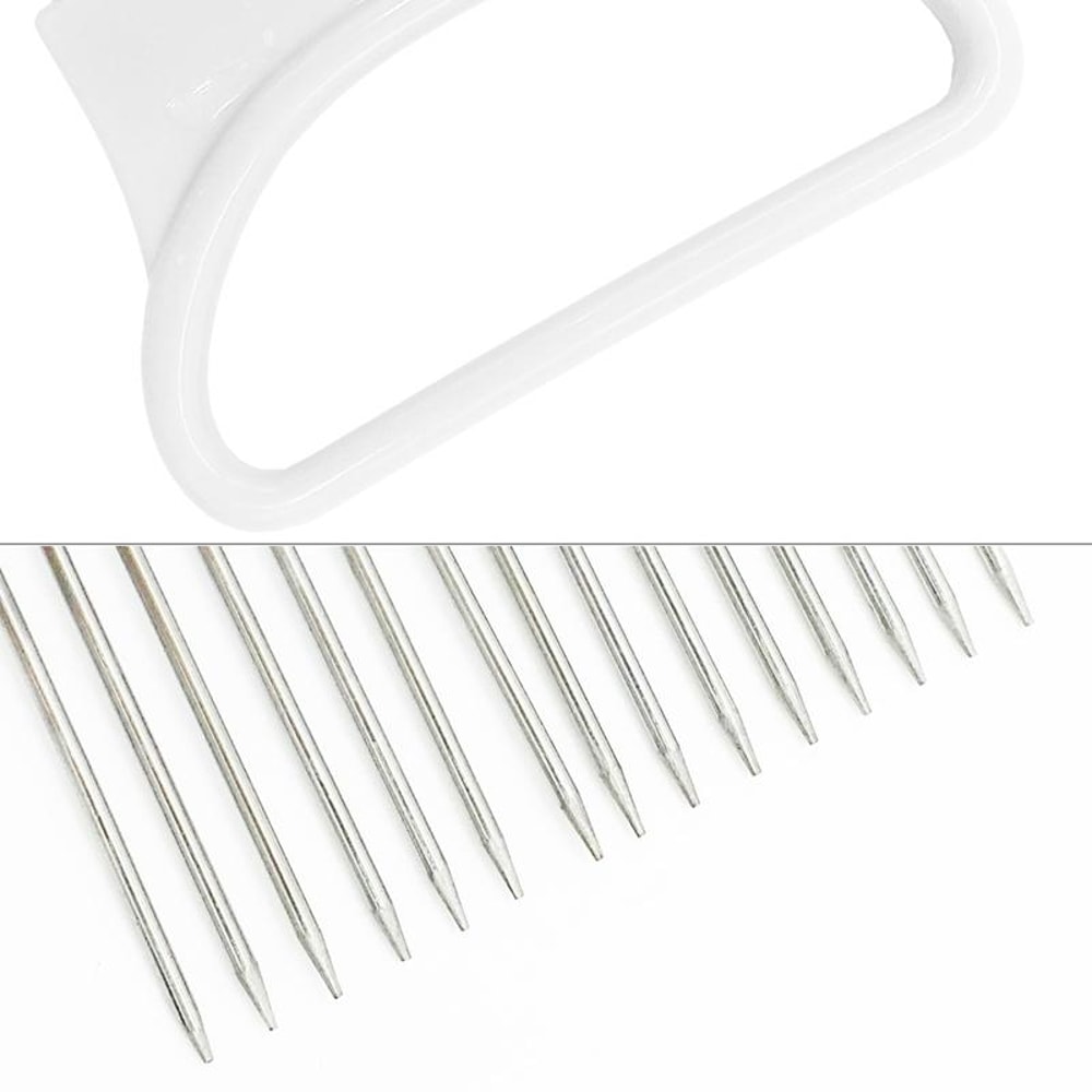 Stainless Steel Onion Holder For Slicing With Grip Handle Vegetable Cutting Holder Tool 4