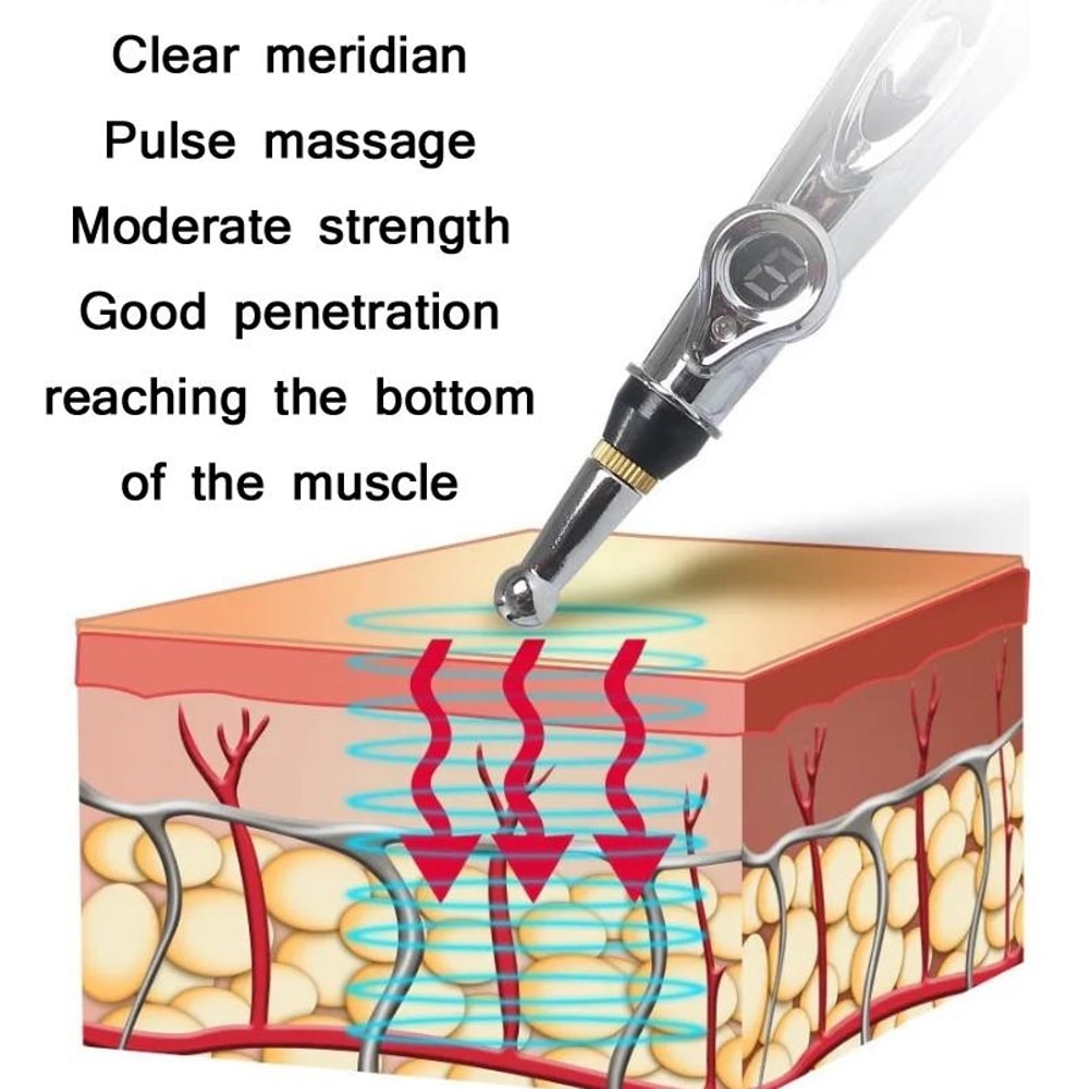 Smart Electronic Acupuncture Meridian Pen For Pain Relief Muscle Therapy 2