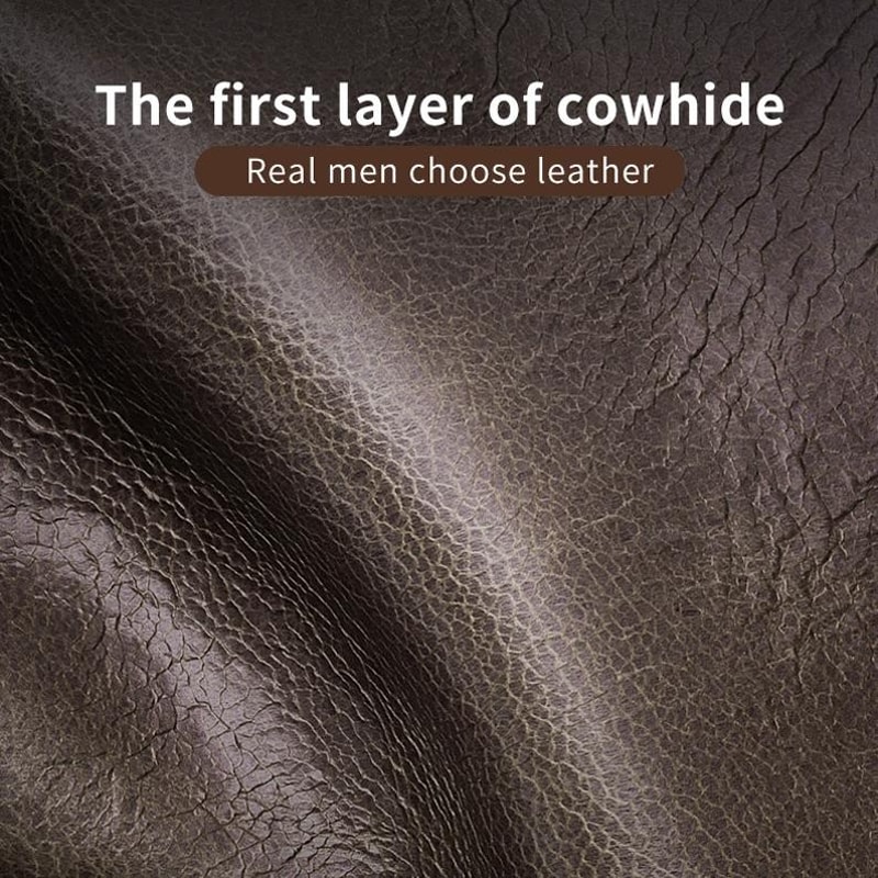RFID Blocking Cowhide Leather Wallet For Men Slim Bifold With Coin Pocket And ID Holder 2