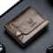 RFID Blocking Cowhide Leather Wallet For Men Slim Bifold With Coin Pocket And ID Holder 6