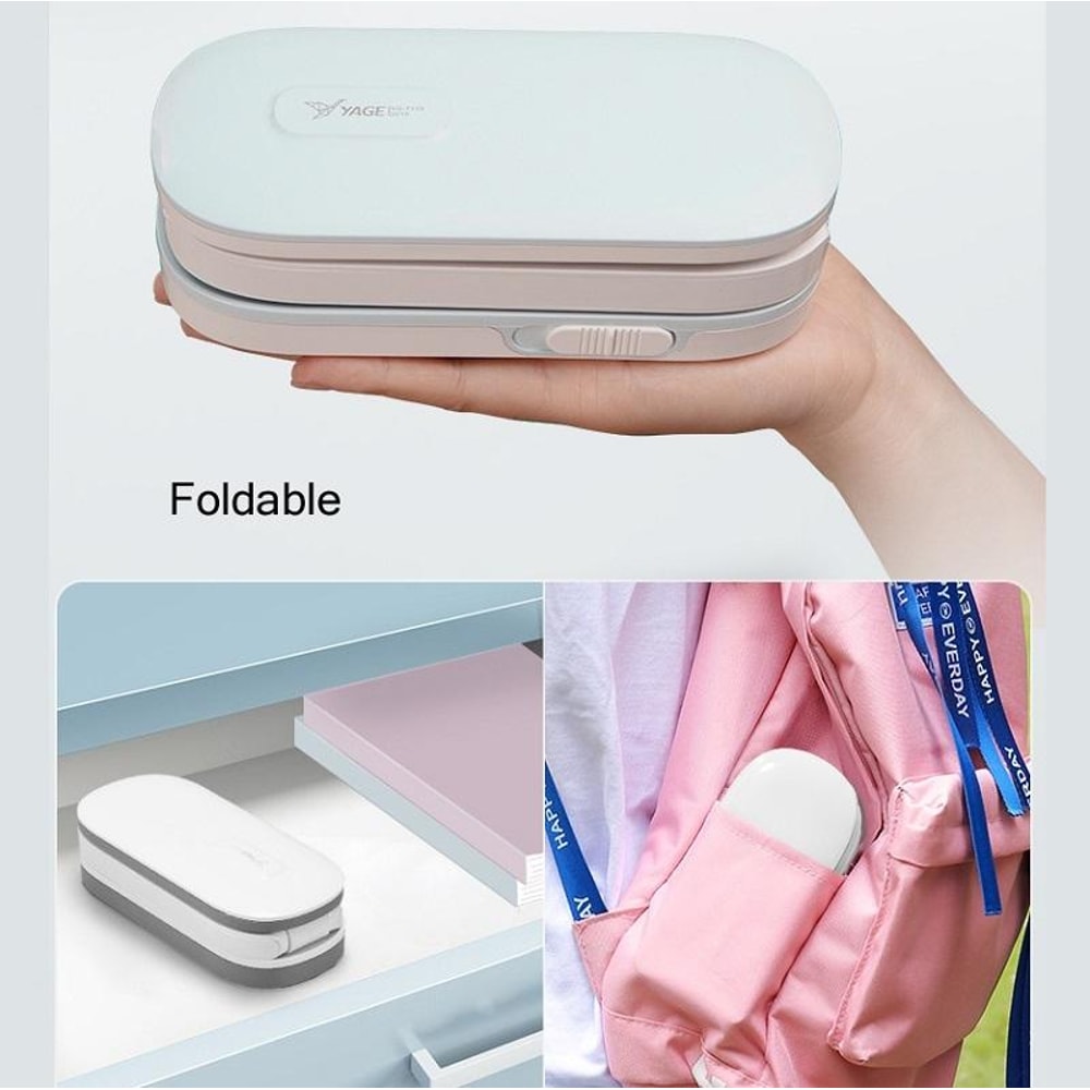 LED Desk Lamp USB Rechargeable Foldable Reading Light With 3 Brightness Levels 4