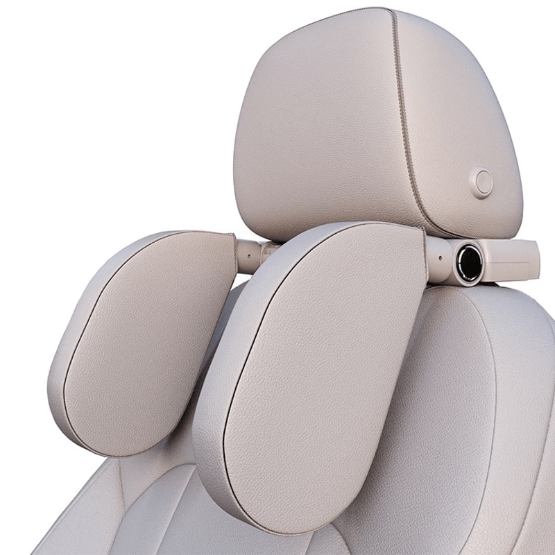 Ergonomic Memory Foam Car Neck Rest Pillow With Phone Holder Hook 7