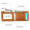 Slim RFID Blocking Wallet Crazy Horse Leather Mini Card Holder For Men And Women 4
