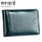 Slim RFID Blocking Wallet Crazy Horse Leather Mini Card Holder For Men And Women 10
