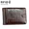 Slim RFID Blocking Wallet Crazy Horse Leather Mini Card Holder For Men And Women 9