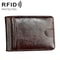 Slim RFID Blocking Wallet Crazy Horse Leather Mini Card Holder For Men And Women 9
