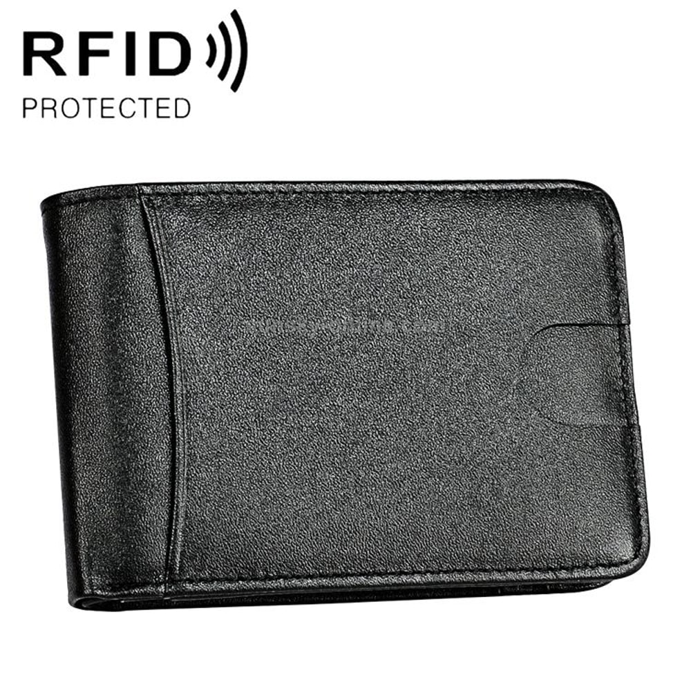 Slim RFID Blocking Wallet Crazy Horse Leather Mini Card Holder For Men And Women 8