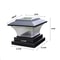 Solar Garden Light Waterproof LED Column Lamp For Outdoor Fence And Pathway Lighting 2