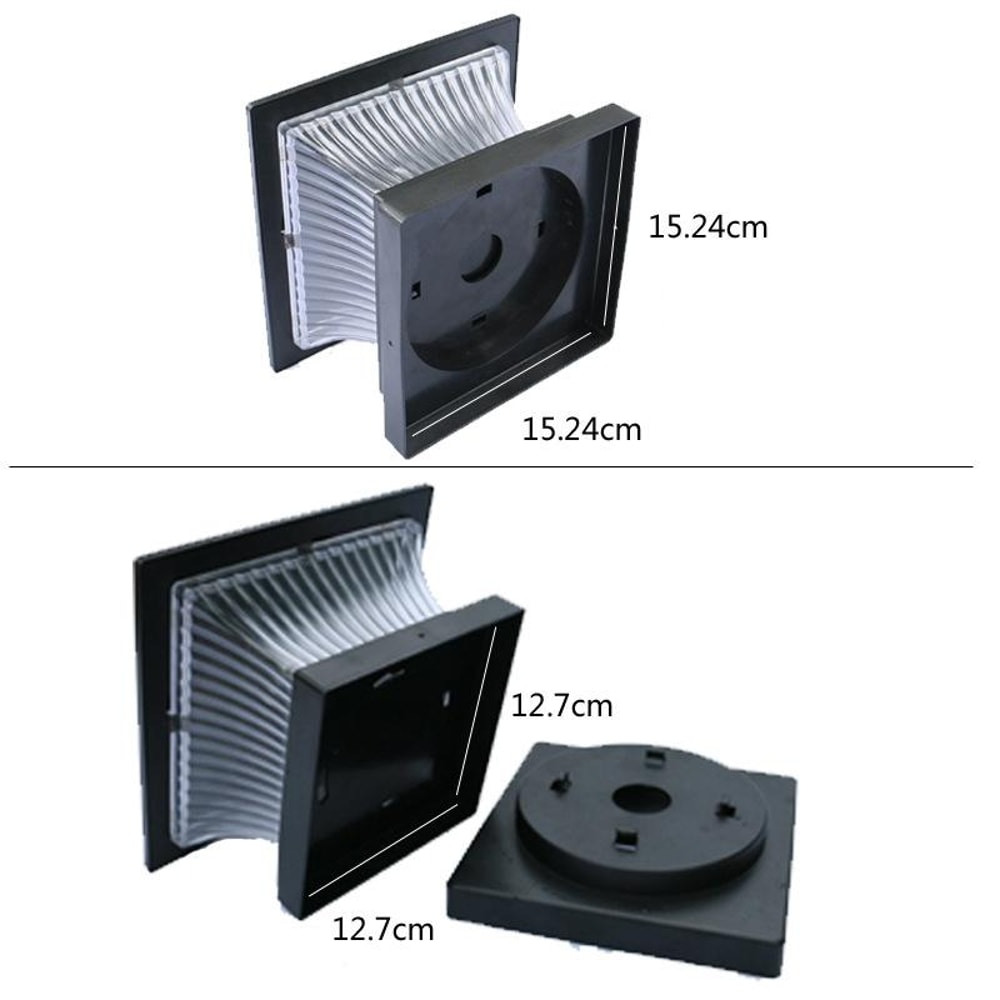 Solar Garden Light Waterproof LED Column Lamp For Outdoor Fence And Pathway Lighting 3