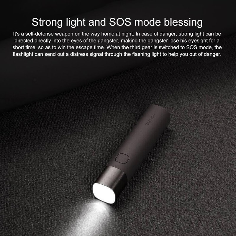 Rechargeable LED Flashlight Power Bank Portable Camping Bike Light 8