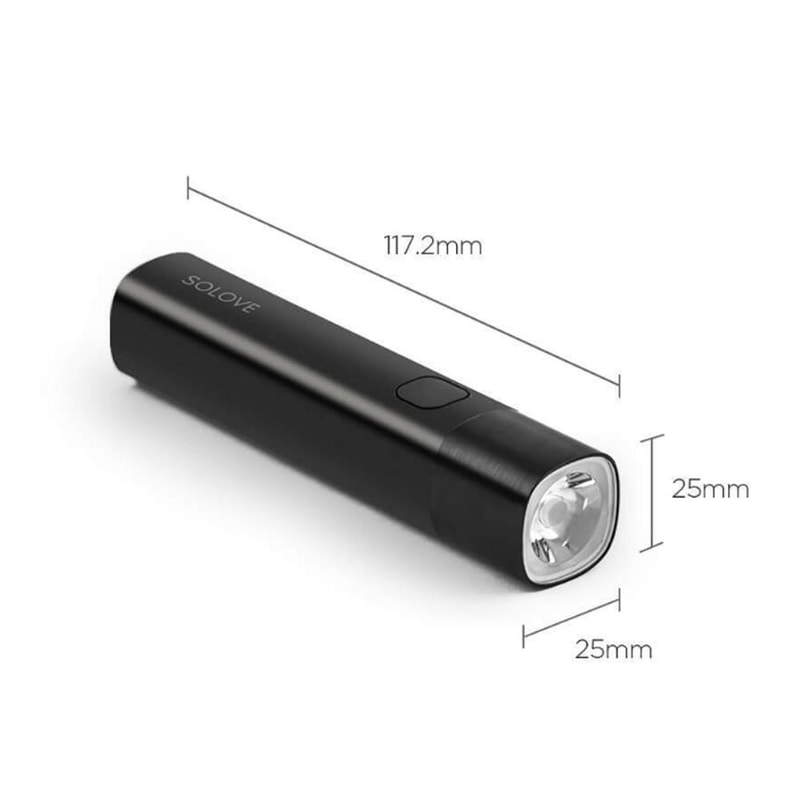 Rechargeable LED Flashlight Power Bank Portable Camping Bike Light 2