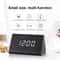 Luminous Wooden Digital Alarm Clock With Voice Control Temperature Display 2