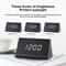 Luminous Wooden Digital Alarm Clock With Voice Control Temperature Display 5