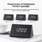 Luminous Wooden Digital Alarm Clock With Voice Control Temperature Display 5