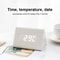 Luminous Wooden Digital Alarm Clock With Voice Control Temperature Display 6