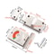 Stainless Steel Toilet Indicator Lock Red Green Bathroom Door Lock With Privacy Handle 2