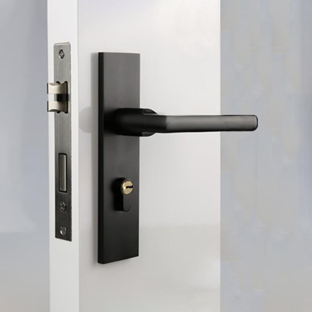 Stainless Steel Toilet Indicator Lock Red Green Bathroom Door Lock with Privacy Handle