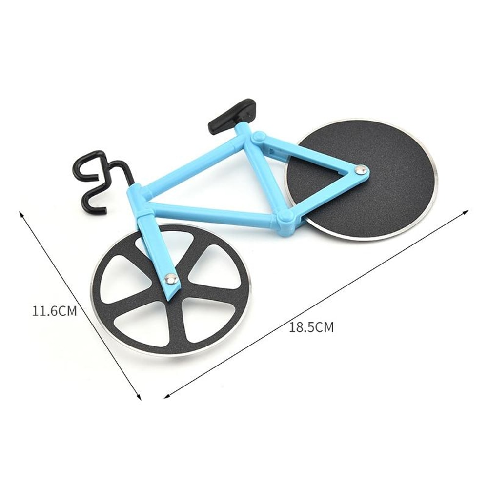 Bicycle Pizza Cutter Wheel Stainless Steel pizza cutter Kitchen Tool Random Color
