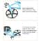 Bicycle Pizza Cutter Wheel Stainless Steel pizza cutter Kitchen Tool Random Color