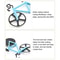Bicycle Pizza Cutter Wheel Stainless Steel pizza cutter Kitchen Tool Random Color