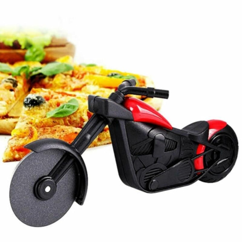 Bicycle Pizza Cutter Wheel Stainless Steel pizza cutter Kitchen Tool Random Color