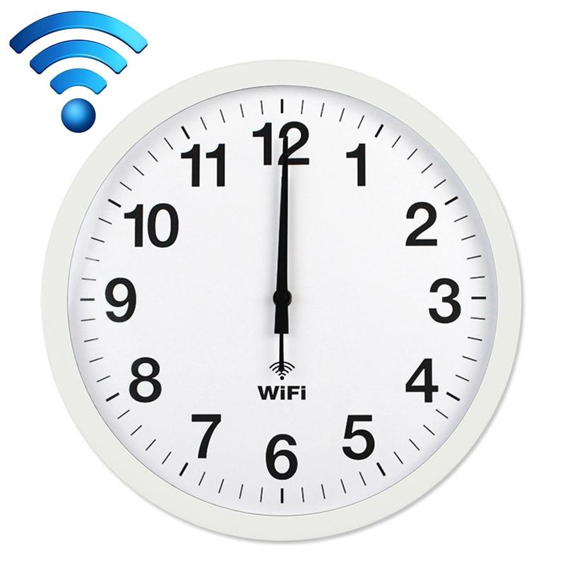 12 Inch Smart WiFi Wall Clock With Auto Time Sync Silent Modern Minimalist Clock 8