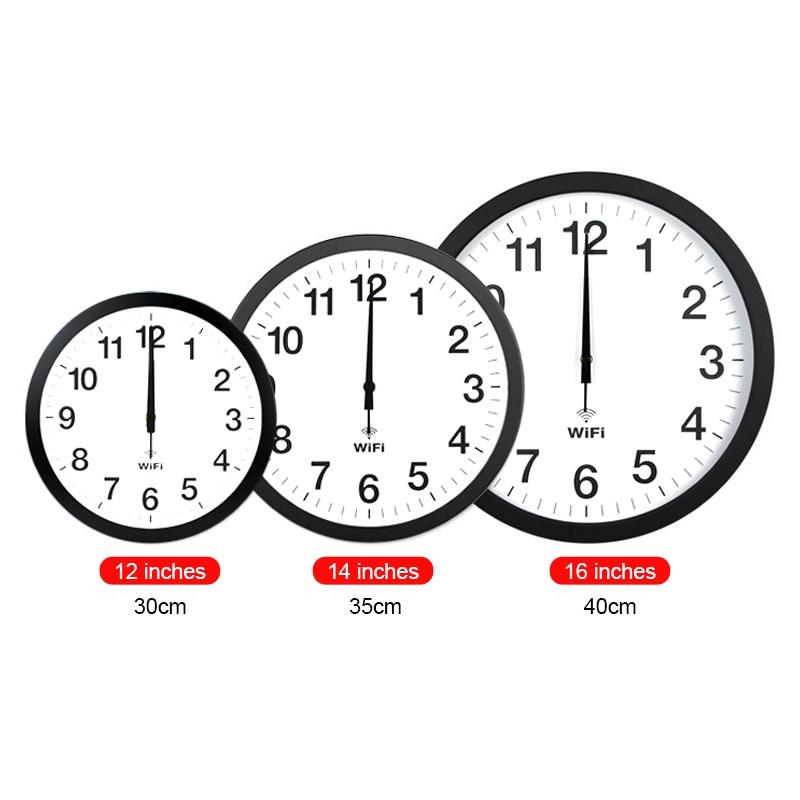 12 Inch Smart WiFi Wall Clock With Auto Time Sync Silent Modern Minimalist Clock 1