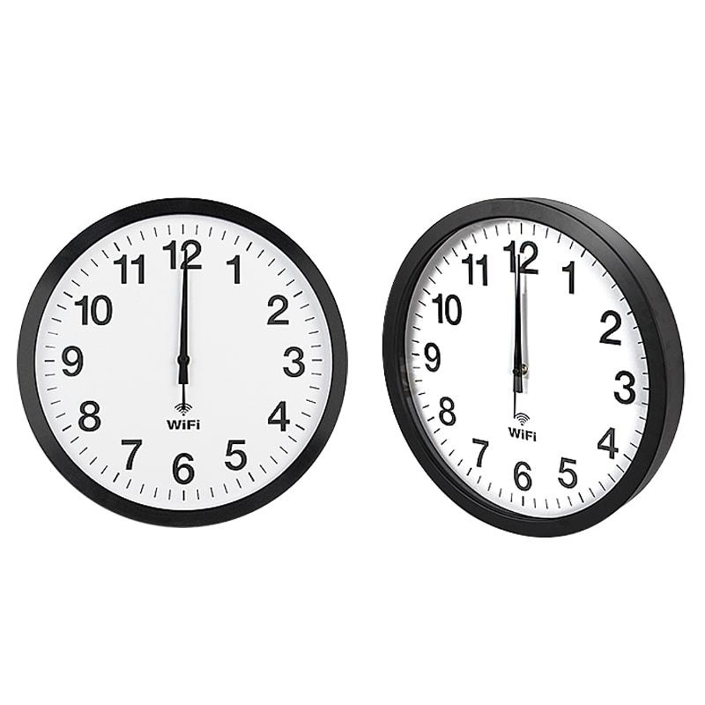 12 Inch Smart WiFi Wall Clock With Auto Time Sync Silent Modern Minimalist Clock 2