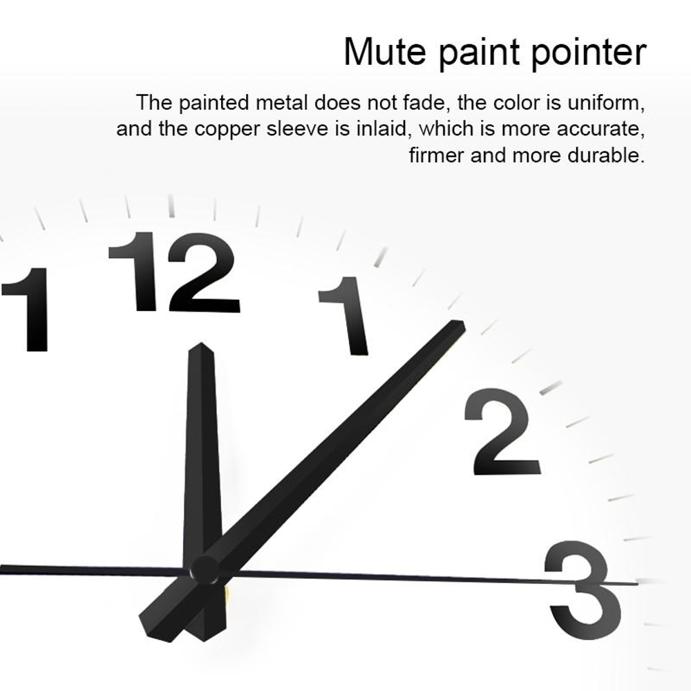 12 Inch Smart WiFi Wall Clock With Auto Time Sync Silent Modern Minimalist Clock 4