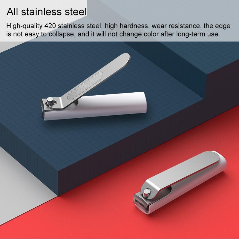 Splash Proof Nail Clippers Portable Stainless Steel Precision Cutter