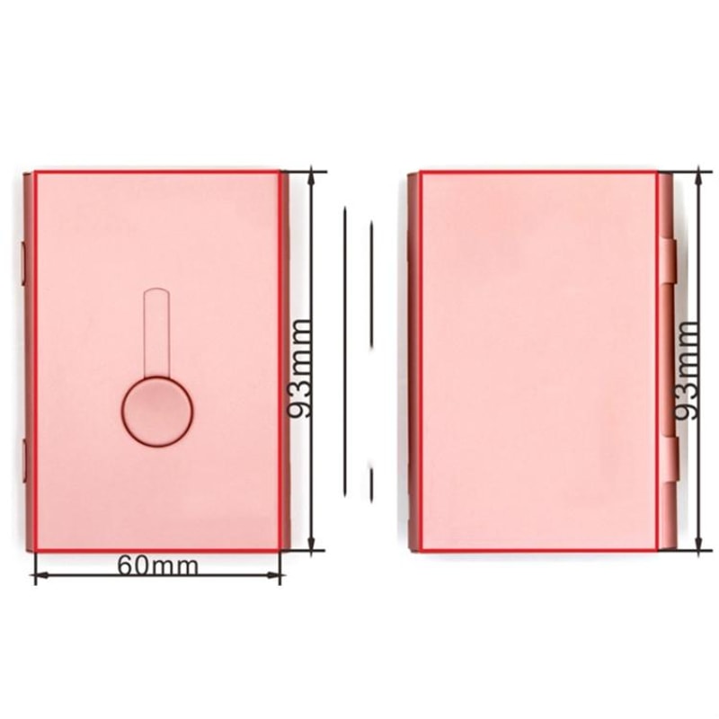 Ultra Slim Aluminum Business Card Holder With PushUp Dispenser Wallet Case 2