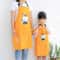 Parent Child Cartoon Apron Set Cotton Sleeveless Kitchen Smock For Kids And Adults 0