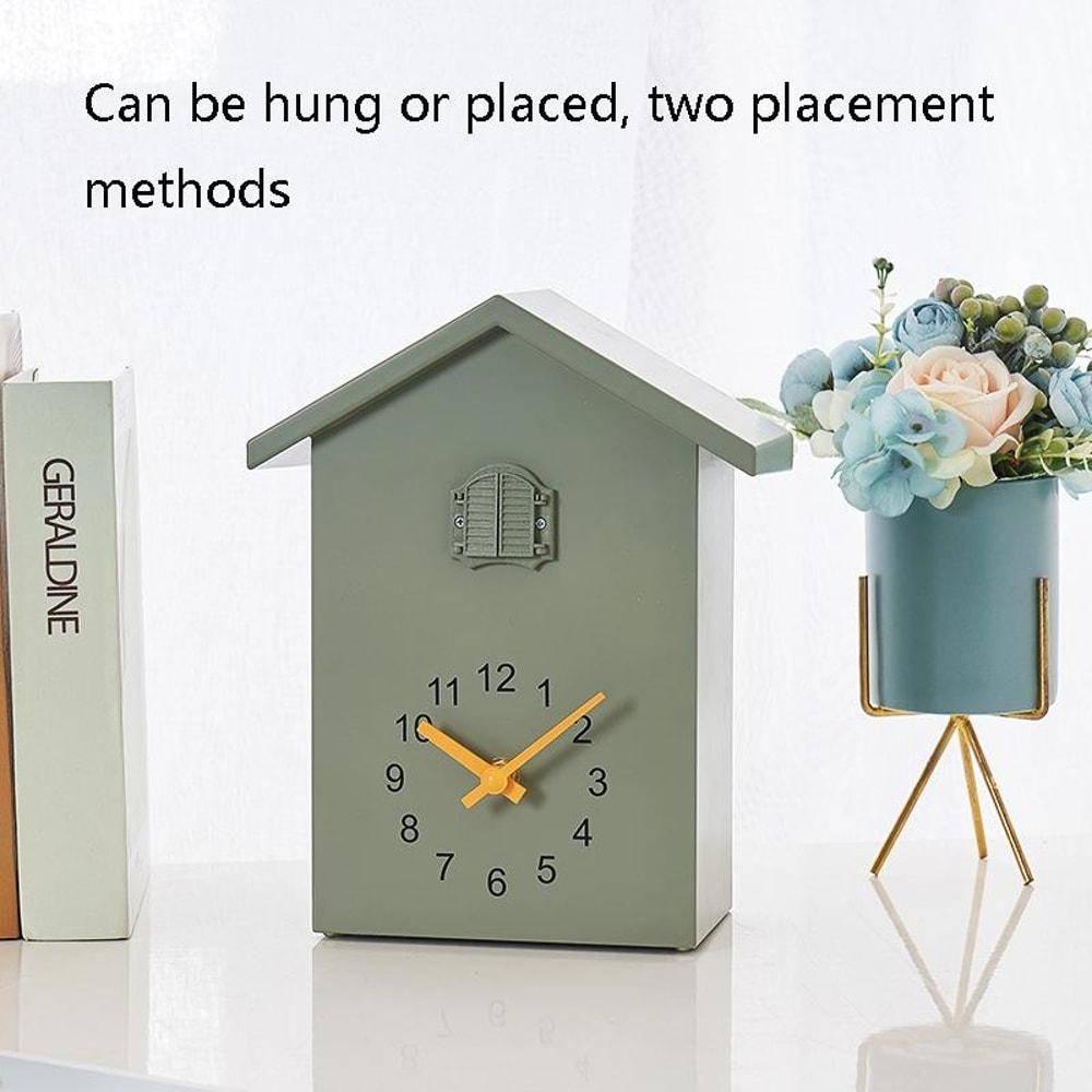 Vintage Cuckoo Clock With Bird Call Hourly Decorative Wall Clock For Home Living 3