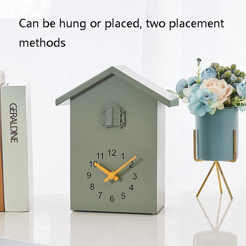 Vintage Cuckoo Clock With Bird Call Hourly Decorative Wall Clock For Home Living 3