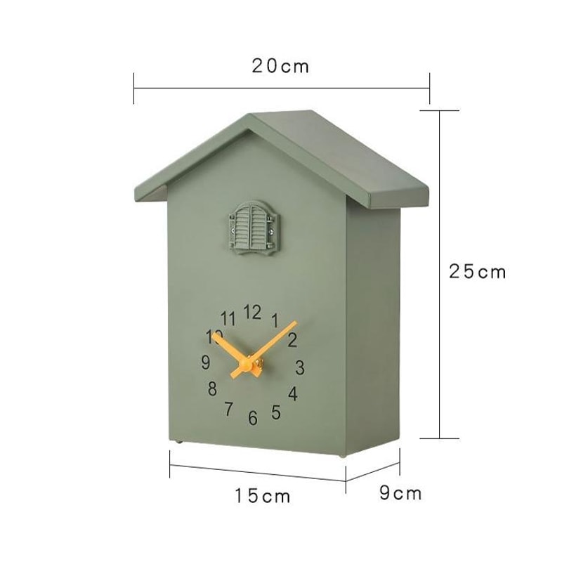 Vintage Cuckoo Clock With Bird Call Hourly Decorative Wall Clock For Home Living 4